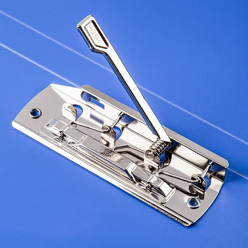 Папка с двумя зажимами, формат А4, толщиной 900 микрон, синего цвета