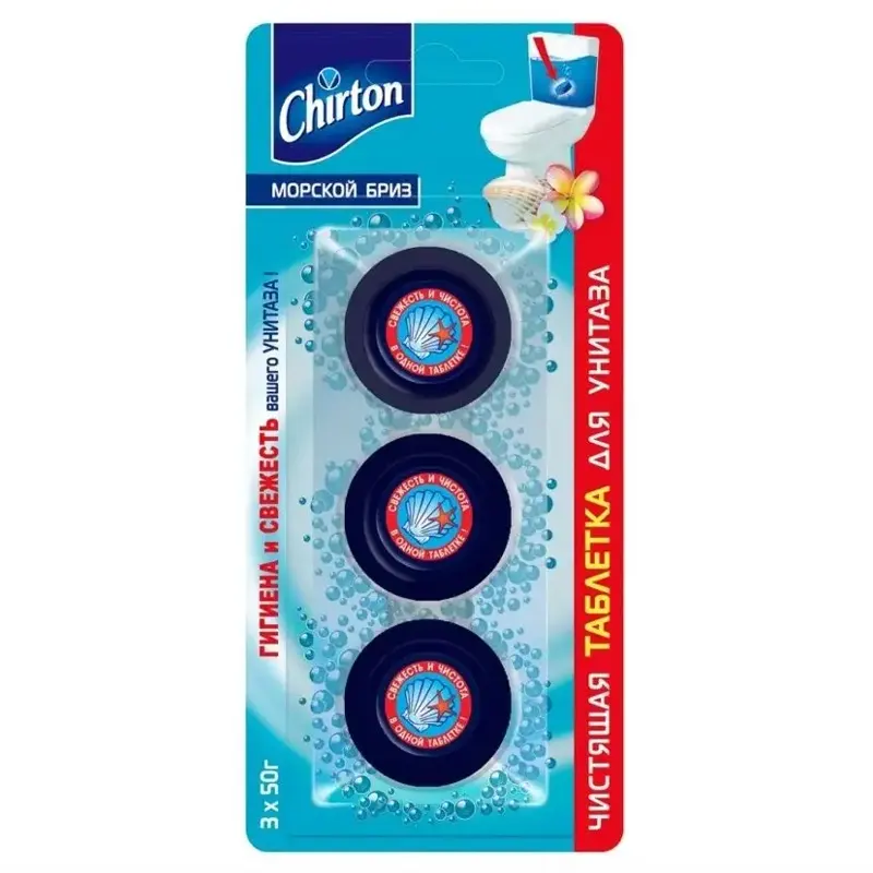 Toilet cleaning tablet, sea breeze 3 x 50 g