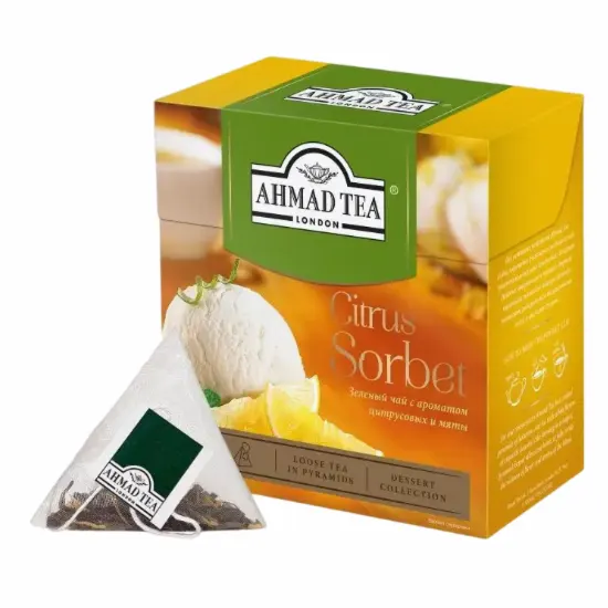 Чай  в пакетиках - пирамидках. В упаковке 20 пакетов