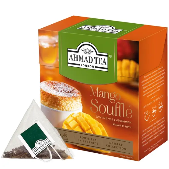 Чай  в пакетиках - пирамидках. В упаковке 20 пакетов