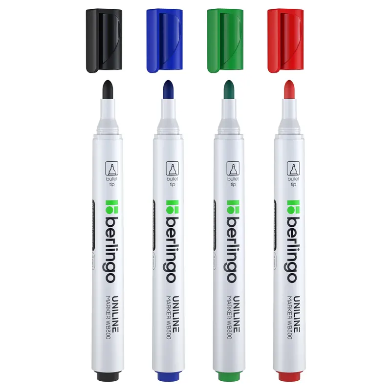 Marker for magnetic boards, 4 colors (black, blue, red, green)