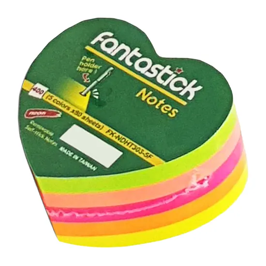 Թերթիկներ նշումների համար, կպչուն, 5 վառ գույներ, 400 թերթիկ