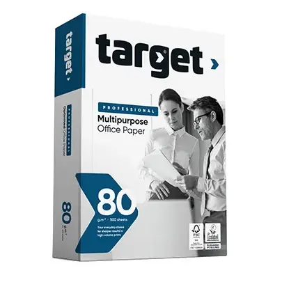 Թուղթ A3, 80գր, տպիչների համար, 500 էջ, Target Professional,  B դասի, սպիտակությունը CIE 163