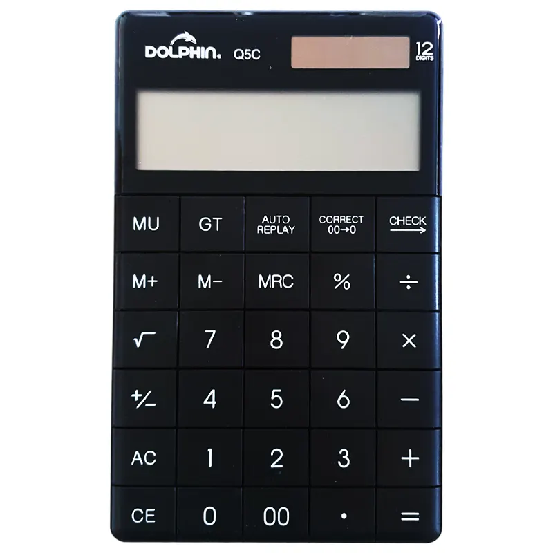 Калькулятор настольный Dolphin Q5C, 12 разрядный, средний размер, (9см*16см)