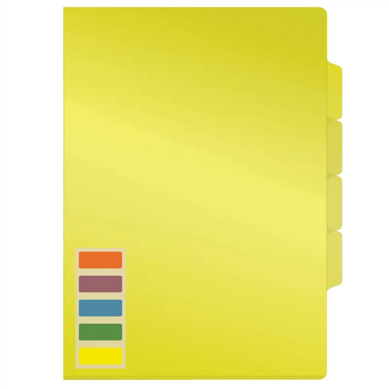 Corner file A4, transparent, 150 mkm, 3 sections