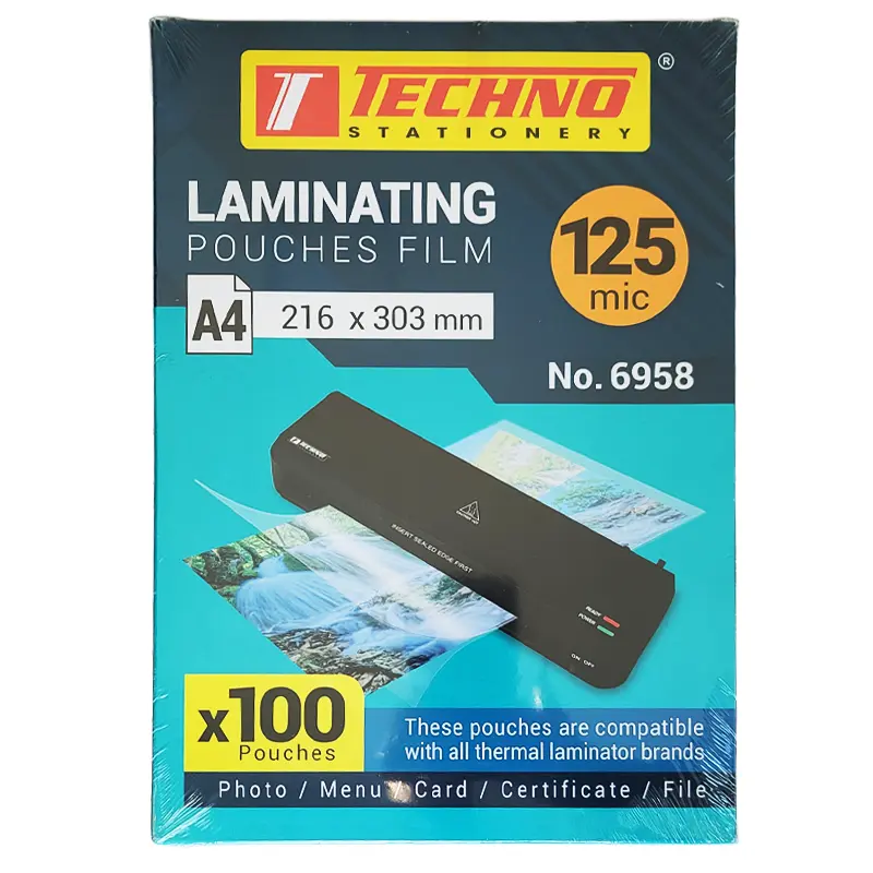 Пленка для ламинации, формат А4, толщина 125 микрон, в упаковке 100 листов