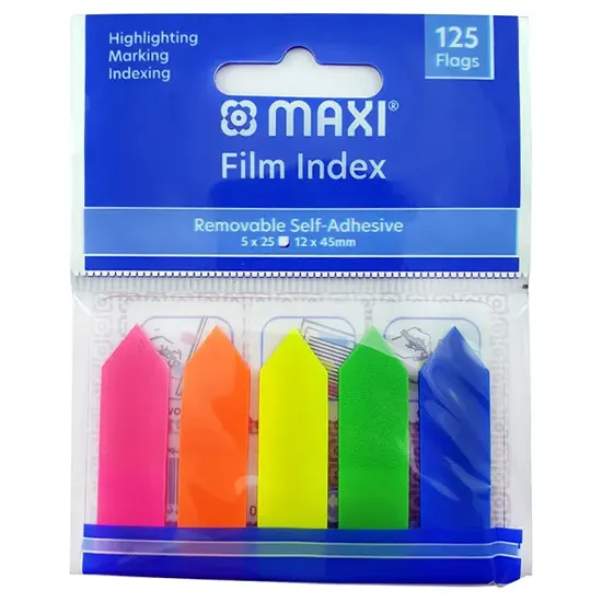 Էջանիշ կպչուն, 45մմ x 12մմ, 5 գույն  25-ական էջ