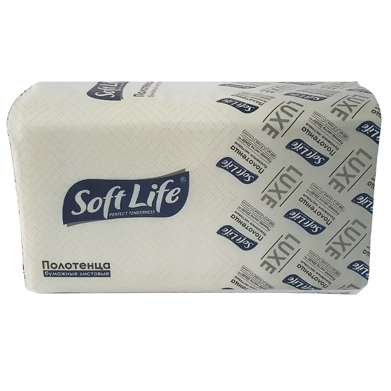Dispenser towels  V folded, Soft Life, 200 pcs