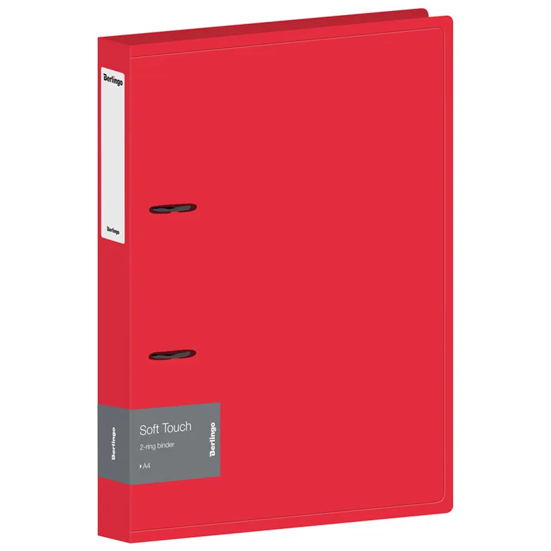 2 "O" type plastic ring binder, A4, "Soft Touch", 4cm