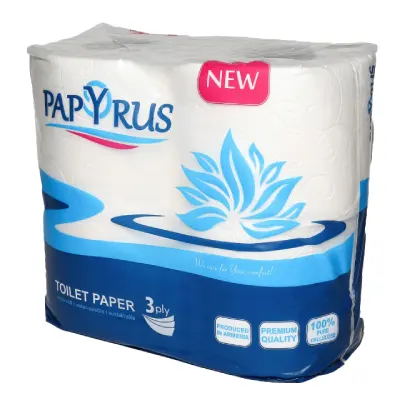 Զուգարանի թուղթ 3 շերտ, 160 թերթ, թերթերի չափերը 9.7*12.4սմ, փաթույթի երկարությունը 20.5 մ։ Փաթեթում 4 հատ