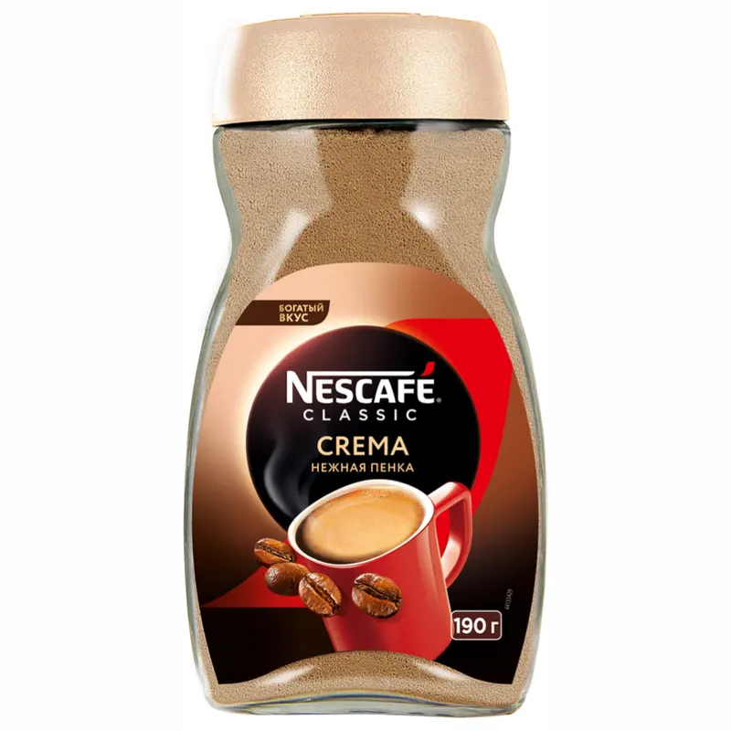 Սուրճ լուծվող Nescafe Classic Crema, , 190գր