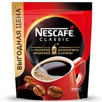 Coffee instant Nescafe Classic, with Arabica, 500g