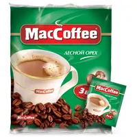 Кофе MacCoffee в пакетиках, 3 в одном, 18 г, с ароматом лесного ореха