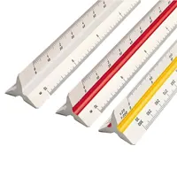 Ruler plastic, 30cm, 3 edges