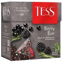 Tess Tea in pyramid bags. 20 bags per pack, Berry Bar