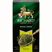 Թեյ Richard փաթեթներով, տուփի մեջ 25 հատ, Արքայական կանաչ թեյ (Royal Green)