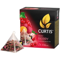 Чай Curtis в пакетиках - пирамидках. В упаковке 20 пакетов, Very berry.