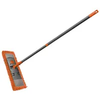 Floor cleaning rectangular MOP. Handle - 120 cm, header , 41*12 см