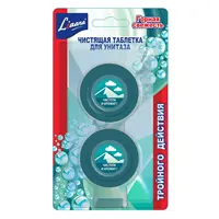 Toilet cleaning tablet Liaara, 2 x 50 g, mountain freshness.