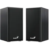 Колонки Genius SP-HF180, цвет черный, раземер 77х150х100 мм. Мощьность 2*3W. Подключение кабельное - USB.
