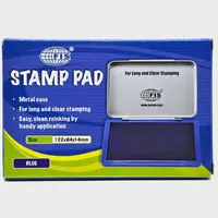 Подушка штемпельная, 8.5cмх12.5cм, синяя