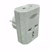 Переходник для вилок с европейский  стандарта на американского, 3 входные розетки