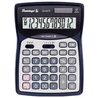 Калькулятор настольный CD 247312, 12 разрядный, средний размер, 2 источника питания (13.5см*18см)