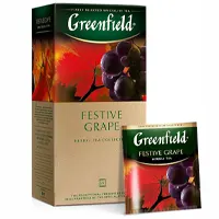 Чай в пакетиках, 25 пакетов в упаковке, Festive Grape