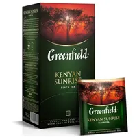 Чай в пакетиках, 25 пакетов в упаковке, Kenyan Sunrise, черный