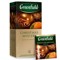 Чай в пакетиках, 25 пакетов в упаковке, Christmas mystery, с корицей