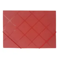 Папка пластиковая на резинках, формат А4, красная