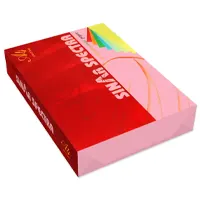 А4 paper, 80gsm, 500 pages, rosy
