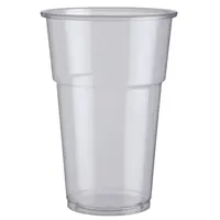 Բաժակ պլաստիկ գարեջրի թափանցիկ, 500 մլ։ Փաթեթի մեջ 60 հատ։