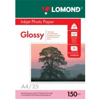 Фотобумага Глянцевая, формат А4, 150 гр., 25 листов, Lomond 0102043