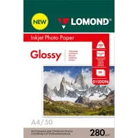 Photo paper, Glossy, A4 format, 280 gr., 50 sheets, Lomond 0102096