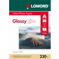 Фотобумага Глянцевая, формат А3, 230 гр., 50 листов, Lomond 0102025