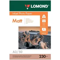 Ֆոտոթուղթ Անփայլ, A3 ֆորմատ, 230 գր, 50 թերթ, Lomond 0102156
