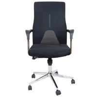 Office chair with adjustable mechanism. Metal legs and wings. The seat and backrest made of high-quality mesh fabric