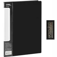Folder with clip, A4 format, cover thickness 500 microns, black