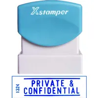 Штамп размер печати 45 мм, "PRIVATE & CONFIDENTIAL" (Лично и Конфиденциально)