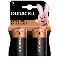 Батарейки  Alkaline длительного пользования, D, 1.5 В, R20,  в упаковке 2 шт