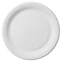 Paper dish, disposable, diameter 17 cm, 20 piece