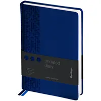 Diary A5, undated, 160 sheets, paper 70 gsm "Vivella Prestige", blue