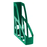 Magazine tray, plastic, 8cm, green