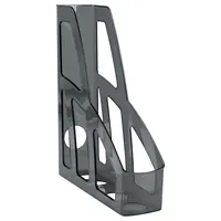 Magazine tray, plastic, 8cm, transparent
