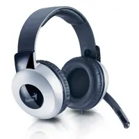 Наушник с микрофоном, регулятором громкости,  Genius HS-05A, длина шнура 1,8м. Соеденяется с системным блоком двумя 3,5мм-им кабелями.