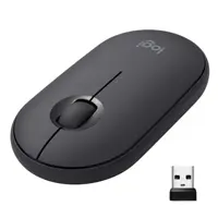 Мышка беспроводная, Logitech M350 Slim WL Pebble, соеденение USB, графитового цвета (L910-005576)