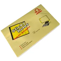 Sticky Notes, 76mm x 127mm, 100 pages, yellow