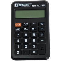 POCKET calculator 7887, 8 digits, (6 cm* 9cm)