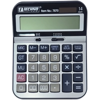 Desktop calculator Techno 7870-14, middle size, 14 digits, dual power (15 cm*20 cm)